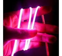 weisuansz 12V/24V 5MM Thin PCB Premium 400LEDs/M UHB Pure Single Color COB LED Strip Flexible Red Green Blue Pink Purple Ice Blue Yellow Orange for Room Ceiling Linear LED Lighting (DC 24V, Pink)