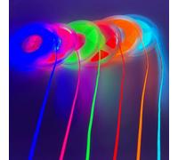 weisuansz 12V/24V 5MM Thin PCB Premium 400LEDs/M UHB Pure Single Color COB LED Strip Flexible Red Green Blue Pink Purple Ice Blue Yellow Orange for Room Ceiling Linear LED Lighting (DC 12V, Orange)