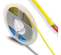 weisuansz DC 12V/24V 5MM PCB 400LEDs/m 50W COB LED Strip Premium High Brightness Flexible High Density Chips Ra90+ UHB Warm Natural White Light 5Meters (White Light 6000K, DC 24V)