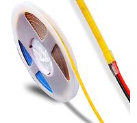 weisuansz DC 12V/24V 5MM Superfine PCB Premium 50W High Brightness COB LED Strip 400LEDs/M Flexible CIR 90+ UHB Warm Natural White Light 5M (Natural Light 4000K, DC 12V)