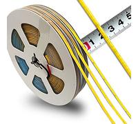 weisuansz DC 12V/24V Superfine 3MM Thin PCB Premium High Brightness COB LED Strip Flexible High Density Chips CRI 90+ UHB Warm Natural White Light 5 Meters (Natural Light 4000K, DC 12V)