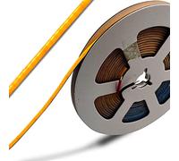 weisuansz DC 12V/24V Superfine 3MM Thin PCB Premium High Brightness COB LED Strip Flexible High Density Chips CRI 90+ UHB Warm Natural White Light 5 Meters (Warm Light 3000K, DC 24V)