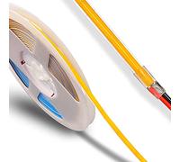 weisuansz DC12V/24V 5MM PCB COB LED Strip 50W UHB 400LEDs/m Premium High Brightness Flexible High Density Chips CRI 90+ Warm Natural White Light 5 Meters (Warm Light 3000K, DC 12V)