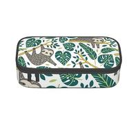 WEISUPG Adorable Sloth Big Capacity Pencil Case Large Pencil Pouch Stationery Pen Bag for Girls and Boys