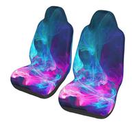 Weisupg Blue And Pink Fire Car Seat Cover 2 Piece Set, Car Seat Protector Universal Front Car Seat Covers For Cars Trucks Suvs