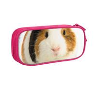 WEISUPG Large Pencil Case for Boys and Girls, Cute Guinea Pig Pencil Cases with Big Compartments for School Stationary Office and Travel Pink