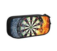 WEISUPG Large Pencil Case for Boys and Girls, Dart Board Pencil Cases with Big Compartments for School Stationary Office and Travel Black