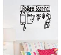 WEITAOSM Don't Forget The Keys Before You Leave Quote Wall Sticker for Bedroom Living Room Office Decoration Vinyl Wall Art Sticker