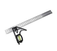 WEITARI Metal Square, Engineering Square, Square Head Right Angle Ruler 300mm12'' Precise Stainless Steel Adjustable Sliding Combination Square Set Adjustable Leveled