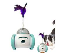 weiting Ball Pet Toy Dispenser - Slow Feeder Ball with Feather - Cat Treat Dispensing Toy, Slow Feeder Ball Ball, Feeder Toys Multifunctional Pet Toys for Slow Eating