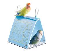 WEITING Bird Bed for Cage - Cooling Bird Bed Perch Hut | Book Perch Nest Cooling House Pet Supplies for Parakeet Canary Cockatoo Lovebird Finch Conure African Grey Macaw Summer