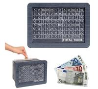 weiting Cash Box,Reusable Vintage Wooden Jar | Portable Savings Bank | for Bookshelf Bedside Nightstand Desk Target Girls Boys Adults Women Men