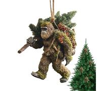 weiting Funny Christmas Ornaments - Weird 2D Acrylic Festive | Holiday Animal Charm Decorations,for Indoor Outdoor Patio Porch Yard Living Room Bedroom Wall Door Window Party