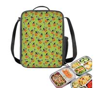 WEITING Halloween Lunch Bag Lightweight Insulated Spacious Ghost Bat