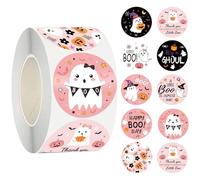 weiting Halloween Sticker Roll, Adhesive Sheets, Adhesive Halloween Scrapbook Stickers, for Party, Wall, Mirror, Book, Water Bottle, Crafts, Door, Cup