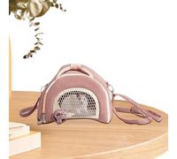 weiting Hamster Travel Bag | Travel Small Animal Takeaway Bag | Zipper Breathable Hamster Carry Cage for Hamster, Bunny, Hedgehog, Bird, Small Animal