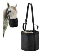 weiting Horse Hay Feeder Bag | Mesh Grain Feeding Bucket with Adjustable Strap | Horse Feeding Container - for Long Distance Riding Weekend Camping Outgoing Home Barn Overnight Trips