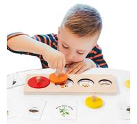 weiting Kids Matching Puzzle Toy, Logical Thinking Wood Toy, English Words Learning Matching Puzzle Game, for Preschoolers Boys Home Classroom Travel Kindergarten