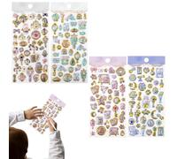 weiting Kids Stickers | Cute Funny Supplies,3D Embossed Craft Stickers - Phone Case Journals Cards Planners Wrapping Diaries Children Classroom School Preschool Elementary Students