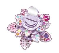 weiting Makeup | Kid Makeup For Girls | Flower Pretend Makeup Toy, Beauty Cosmetic Box, Princess Dressing Up Kit Vanity Case For Kids