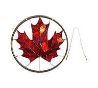 weiting Maple Leaves Suncatcher - 2D Acrylic Thanksgiving Fall Decoration,Maple Leaves Stained Glass Window Ornaments,for Indoor Outdoor Yard Garden Office