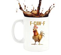 WEITING Mug for Coffee - All-Season Funny Decoration,Ceramic Coffe Mug Rooster Motif Cup - for Chocolate Tea Milk Water Beer Home Camping Dorm Hotel