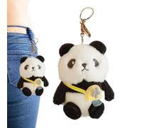 weiting Panda Bag Charm - Cute Plush Panda Keyring - Cute Plush Panda Key Chain Pendant For Backpack, Car Key Cell Phone, Bag And More For Women Men Kids