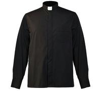 WEITING Priest Shirts Men Catholic Church Chemises Bishop Clergy Stand-up Tab Collar Minister Preacher Pastor Roman Blouses Tops-5XL-Men