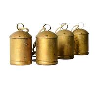 weiting Rustic Bells - Farmhouse Cow Jingle,Rustic Vintage Charm Craft Metal Decorative Ornament for Door Outdoor Farmhouse Mantle Christmas Wreath Wedding Home Garland
