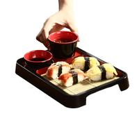 WEITING Serving Tray - Japanese Noodle Plates Set,Rectangular Platter for Kitchen Dinner Condiments Sauces Buffets Dessert Breakfast Picnics Restaurant Party Birthday