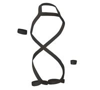WEITING Sexy Mens Harness Set Elastic Halter Chest Body Straps Hollow Out Lingerie Belts Arm Wrist Band-Black-One Size