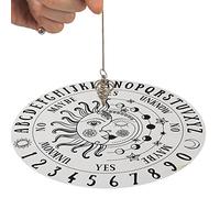 WEITING Wooden Pendulum Board - Divination Metaphysical Message Board - Divination Tools for Spirit and Occult Practices, Reiki Energy