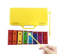 weiting Xylophone Instrument,8-Notes Metal Keys Musical Instruments | Diatonic Resonator Glockenspiel Xylophone,for Toddler Home School Preschool Travel Practice Performance Birthday Holiday