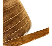 WEITINGKKK Ribbons for Gift Wrapping, Single Face Velvet Ribbon Multicolor 6-38mm x 3-5 Yards Polyester Silk(SaddleBrown,20mm x 5yards)