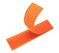 WEITINGKKK Sew On Hook And Loop Tape, Sew on Hook and Loop Tape 50 mm Wide Non self Adhesive Back Nylon Strips Fabric Fastener, Interlocking Tape(Orange,50MM x 8 Yards)
