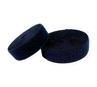 WEITINGKKK Sew On Hook And Loop Tape, Sew on Hook and Loop Tape 50 mm Wide Non self Adhesive Back Nylon Strips Fabric Fastener, Interlocking Tape(Navy Blue,50MM x 8 Yards)