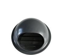 WEITINGKKK Soffit vents exterior,Vent cover, All Home Wall Vents, Bathroom Vents Extractors Air Conditioning Units Kitchen Fans Vents Cover Hood, Spherical(Dark gray,160mm 6.3 inch)