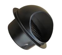 WEITINGKKK Soffit vents exterior,Vent cover, Bathroom Kitchen Range Hoods Ventilation Clothes Dryer Replacement Vents(Black,160mm)