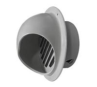 WEITINGKKK Soffit vents exterior,Vent cover, Bathroom Kitchen Range Hoods Ventilation Clothes Dryer Replacement Vents(Light grey,110mm)