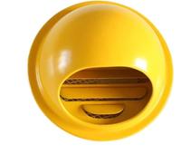 WEITINGKKK Soffit vents exterior,Vent cover, Bathroom Kitchen Range Hoods Ventilation Clothes Dryer Replacement Vents(Yellow,70mm)