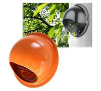 WEITINGKKK Soffit vents exterior,Vent cover, Cover Wall Vent Cap, Round Louver Grille Cover Thicken Windproof Rainproof Screen Mesh, For Home Bathroom Kitchen(Orange,200mm)