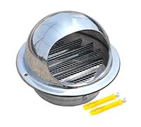 WEITINGKKK Soffit vents exterior,Vent cover, Round Extractor Wall External Cover Flat Ducting Ventilation Air Vent/1Pcs(150Mm/5.9In)
