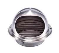 WEITINGKKK Soffit vents exterior,Vent cover, Round Grille Cover Wall Dryer Vent Cap, With Screen Mesh, Weatherproof, Antisclogging, For Bathrooms Kitchens Offices Garages(50mm 2in)