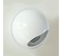 WEITINGKKK Soffit vents exterior,Vent cover, Round Wall Vent Cap Stainless Stell Air Vents,Black White Gray Hemispherical, Kitchen Exhaust Vents With Mesh(White,160mm)