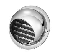 WEITINGKKK Soffit vents exterior,Vent cover, Stainless Steel Louvers Built-in Dense Mesh Prevents Rainwater Backflow, For Range Hood, Air Conditioner(150mm(59"))