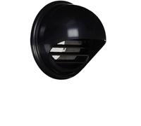 WEITINGKKK Soffit vents exterior,Vent cover, Wall Air Hood Black, Rainproof, Dryer Vent Cover Air Soffit Vents Dryer Vent(160mm 6.3 inch)