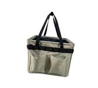 WEITINGKKK tool storage bag, Hardware Tool Bag Organizer with Handle for Camping Hiking Fishing, Multicolor(Khaki)