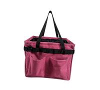 WEITINGKKK tool storage bag, Hardware Tool Bag Organizer with Handle for Camping Hiking Fishing, Multicolor(Pink)