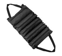 WEITINGKKK tool storage bag, Roll Up Tool Bag Rollable Carrying Bag Motorcycle Tool Roll Organizer Black