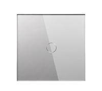 WEITINGKKK Wall Light Switch Wall Switch, Touch Light Switch 1/2/3 1/2 Way Intermediate Stair Switch Power Sensor Switches Black White With Glass Panel(Grey 1 Gang,2 Way)